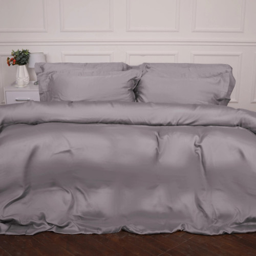 Постельное белье MirSon Tencel №06 Gray 200x220 Евро (2200009370519) – MirSon