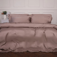 Постельное белье MirSon Tencel №08 Beige 175х210 двуспальный (2200009637148)
