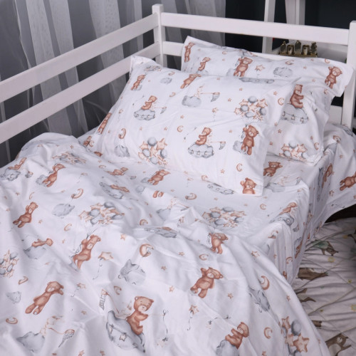 Постельное белье MirSon 010 Teddy ballons Фланель 220x240 King Size (2200009654107) – MirSon (вид 1)