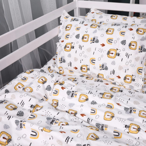 Постільна білизна MirSon 014 Lion Фланель 220x240 King Size (2200009655074) – MirSon (вид 1)