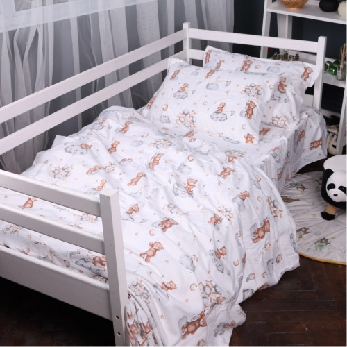 Постельное белье MirSon 010 Teddy ballons Фланель 200x220 Евро (2200009654121) – MirSon