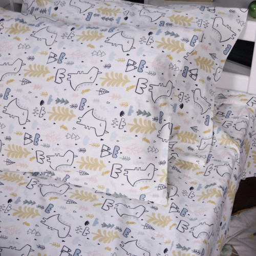 Постельное белье MirSon 011 Dino Фланель 200x220 Евро (2200009654619) – MirSon (вид 2)