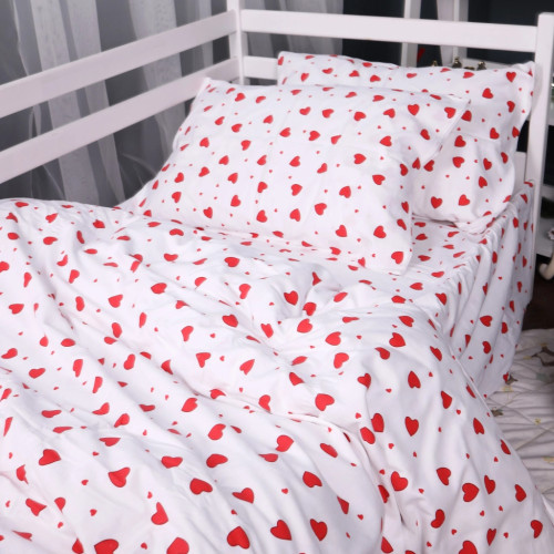 Постільна білизна MirSon 015 Love Фланель 143х210 полуторний (2200009652608) – MirSon (вид 1)