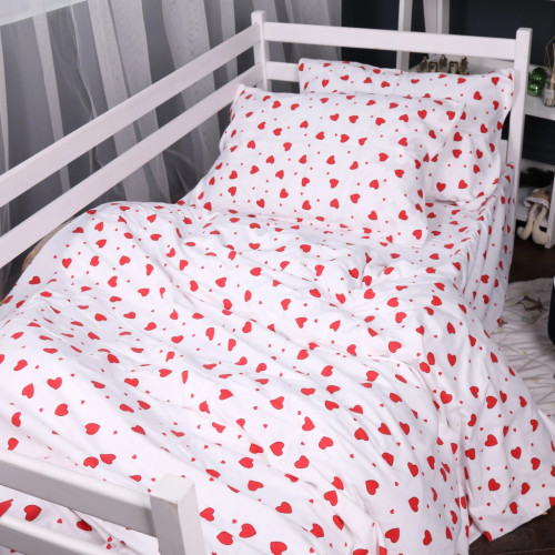 Постільна білизна MirSon 015 Love Фланель 143х210 полуторний (2200009652608) – MirSon (вид 2)