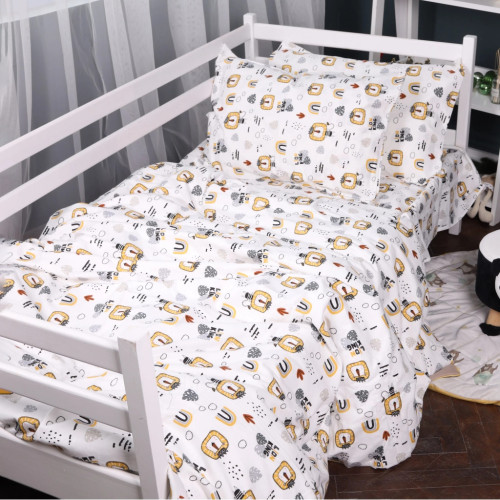 Постільна білизна MirSon 014 Lion Фланель 160x220 Полуторний Євро (2200009655067) – MirSon