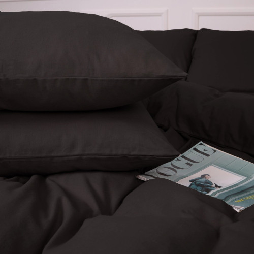 Постельное белье MirSon 002 Black Фланель 175х210 Двуспальный (2200009648250) – MirSon (вид 2)