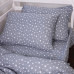 Постільна білизна MirSon 012 Grey Stars Фланель 200х220 Євро (2200009653131) – MirSon (вид 2)