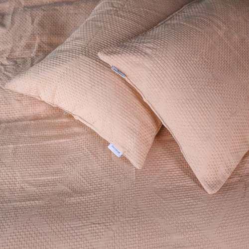 Постельное белье MirSon №20-01 Waffle Bej 200х220 Евро (2200011032610) – MirSon (вид 2)