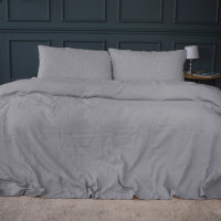 Постельное белье MirSon №20-02 Waffle Gray 143х210 полуторный (2200011032832)