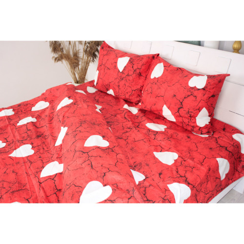 Постільна білизна MirSon Сатин 22-1275 Marble heart Євро (2200003569544) – MirSon (вид 1)