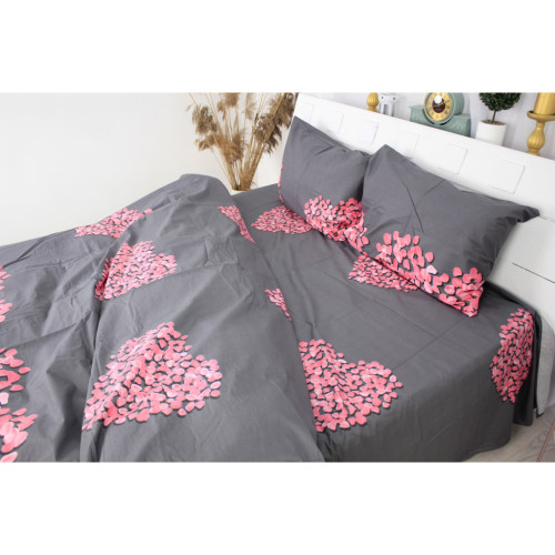 Постельное белье MirSon Сатин 22-1290 Heart of flowers Евро (2200003604269) – MirSon (вид 2)