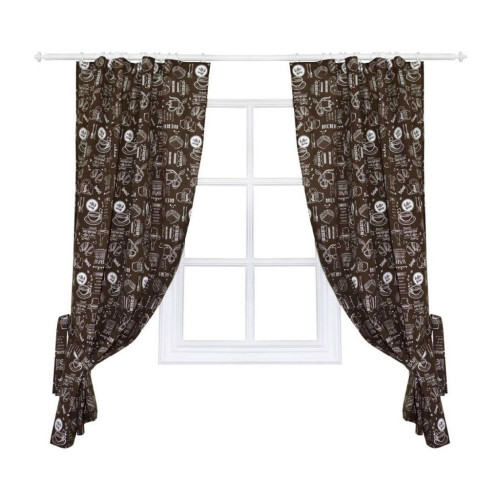 Штора Прованс комплект Breakfast Brown 136x170 см 2 шт (11137) – Прованс