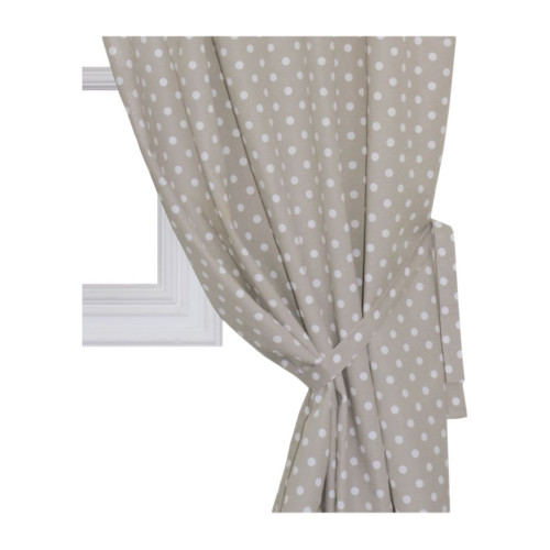 Штора Прованс комплект Горох бежевий 136х170 см 2 шт (11103) – Прованс (вид 1)