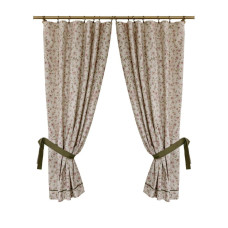 Штора Прованс комплект з підхватами Тереза квіточки 136х170 см 2 шт (034458)