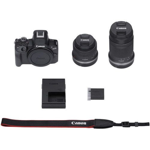 Цифровий фотоапарат Canon EOS R50 RF-S 18-45 IS STM + RF-S 55-210 IS STM Black (5811C034) – Canon (вид 1)