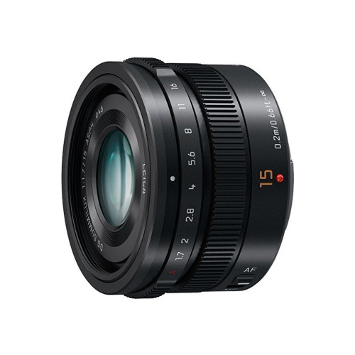 Об'єктив Panasonic Micro 4/3 Lens 15mm f/1.7 ASPH Black (H-X015E9-K) – Panasonic