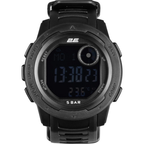 Смарт-часы 2E Delta X Black з компасом та крокоміром (2E-TCW10BK) – 2E (вид 1)