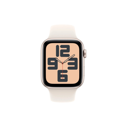 Смарт-годинник Apple Watch SE 2024 GPS 40mm Starlight Aluminium Case with Starlight Sport Band - S/M (MXEF3QH/A) – Apple (вид 1)