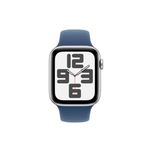Смарт-часы Apple Watch SE 2024 GPS 44mm Silver Aluminium Case with Denim Sport Band - M/L (MXER3QH/A) – Apple (вид 1)