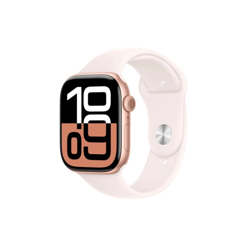 Смарт-часы Apple Watch Series 10 GPS 46mm Rose Gold Aluminium Case with Light Blush Sport Band - S/M (MWWT3QH/A) – Apple