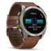 Смарт-годинник Garmin fenix 8 51mm,AMOLED,Sapphire, Bare Ti, Blk/Chsnt Lthr (010-02905-40) – Garmin (вид 2)