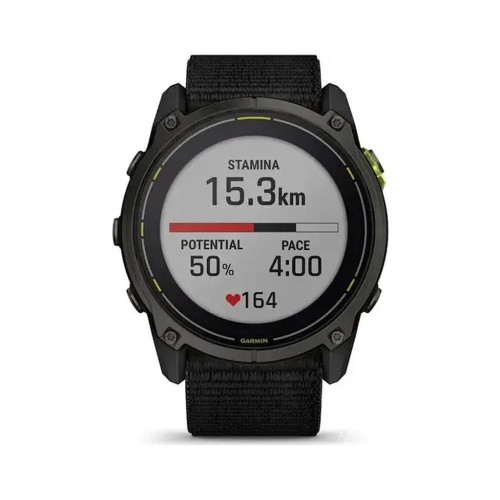 Смарт-часы Garmin Enduro 3, Crbn Gry DLC Ti w/Blk Sport Loop Band, GPS (010-02751-01) – Garmin (вид 1)