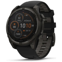 Смарт-часы Garmin fenix 8 51mm,Saph Solar,CrbnGry Ti/Blk,Blk/PblGryBnd (010-02907-11)