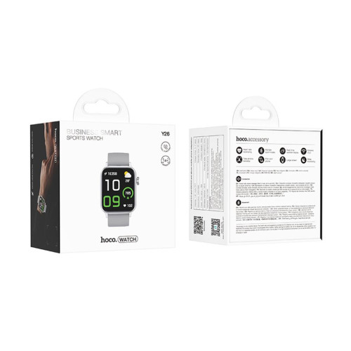 Смарт-годинник HOCO Y26 Smart sports watch (call version) Silver (6942007645423) – HOCO (вид 2)
