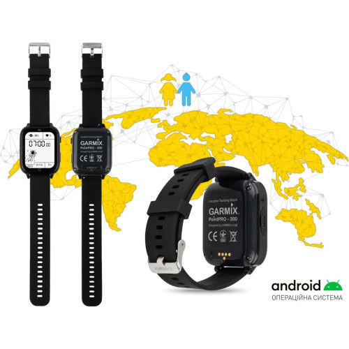 Смарт-годинник GARMIX PointPRO-300 4G/GPS/WIFI/VIDEO CALL BLACK (1017354) – GARMIX (вид 1)