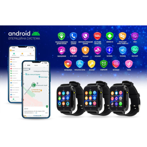 Смарт-годинник GARMIX PointPRO-300 4G/GPS/WIFI/VIDEO CALL BLACK (1017354) – GARMIX (вид 2)