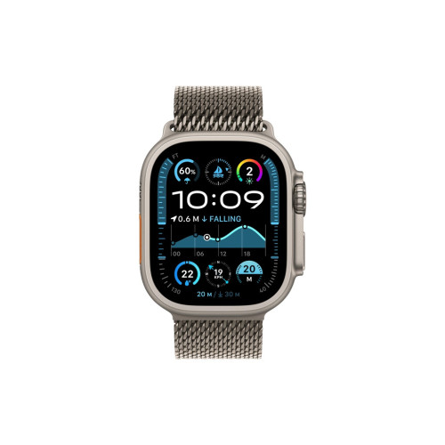 Смарт-часы Apple Watch Ultra 2 2024 GPS + Cellular 49mm Natural Titanium Case with Natural Titanium Milanese Loop (MX4M3UL/A) – Apple (вид 1)
