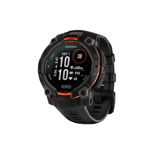 Смарт-годинник Garmin Instinct 3, 45mm, Solar, Black Bezel with Black Band, GPS (010-02934-00) – Garmin