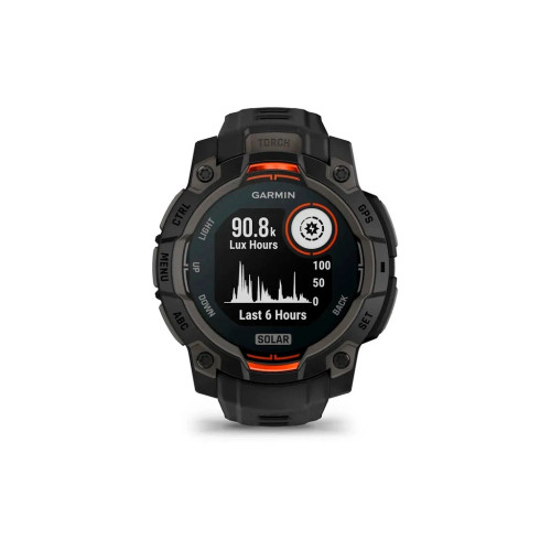 Смарт-годинник Garmin Instinct 3, 45mm, Solar, Black Bezel with Black Band, GPS (010-02934-00) – Garmin (вид 1)