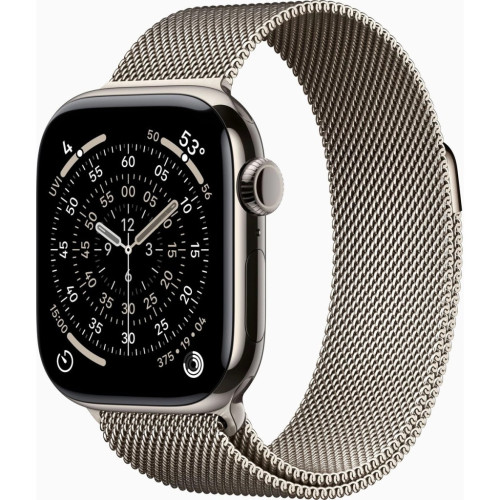 Смарт-часы Apple Watch Series 11 GPS + Cellular 42mm Natural Titanium Case with Natural Milanese Loop (MF8P4RK/A) – Apple