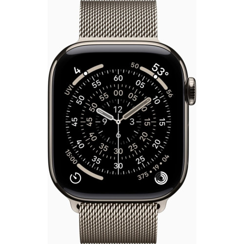 Смарт-часы Apple Watch Series 11 GPS + Cellular 42mm Natural Titanium Case with Natural Milanese Loop (MF8P4RK/A) – Apple (вид 1)