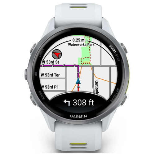 Смарт-годинник Garmin Forerunner 970, Whitestone/Amp Yellow, GPS (010-02969-11) – Garmin (вид 1)