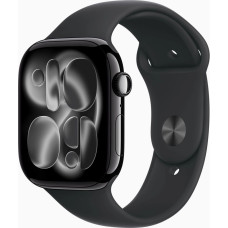 Смарт-часы Apple Watch Series 11 GPS 46mm Jet Black Aluminium Case with Black Sport Band - M/L (MEUX4RK/A)