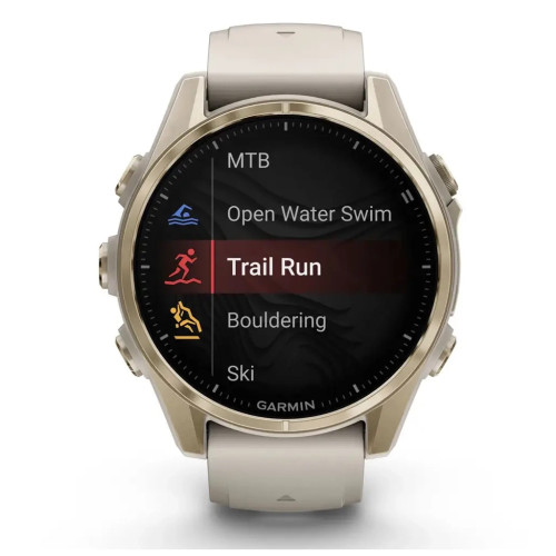 Смарт-годинник Garmin fenix 8 43mm, AMOLED, Saph, SftGldSS/FgGry, FogGry/DkSndbnd, GPS (010-02903-11) – Garmin (вид 1)