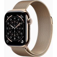 Смарт-часы Apple Watch Series 11 GPS + Cellular 42mm Gold Titanium Case with Gold Milanese Loop (MF8Y4RK/A)