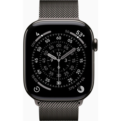 Смарт-часы Apple Watch Series 11 GPS + Cellular 46mm Slate Titanium Case with Slate Milanese Loop - M/L (MFD44RK/A) – Apple (вид 1)