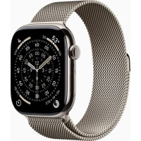 Смарт-часы Apple Watch Series 11 GPS + Cellular 46mm Natural Titanium Case with Natural Milanese Loop - M/L (MFD04RK/A)