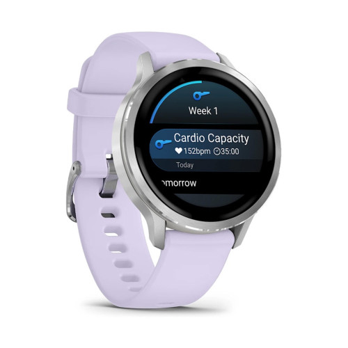 Смарт-годинник Garmin Venu 4 (41mm), Gray w/ Silver + Periwinkle, GPS смарт-годинник (010-03013-01) – Garmin (вид 2)