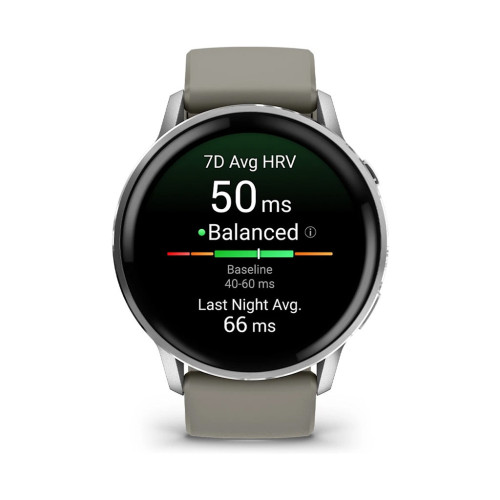 Смарт-годинник Garmin Venu 4 (45mm), Black w/ Silver + Gray, GPS смарт-годинник (010-03014-01) – Garmin (вид 1)