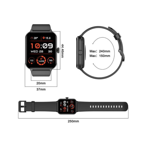 Смарт-часы Blackview R50 Black (6931548317517) – Blackview (вид 1)