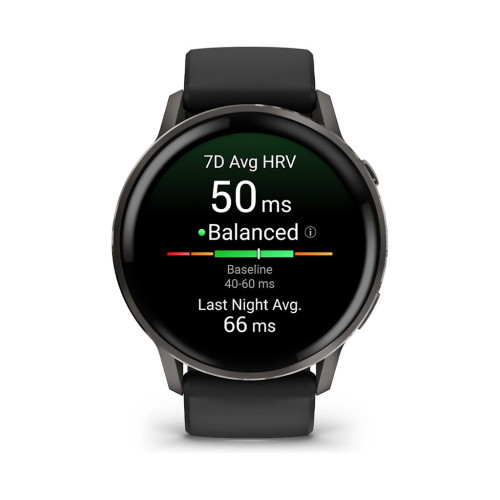 Смарт-часы Garmin Venu 4 (45mm), Black w/ Slate + Black, GPS смарт-годинник (010-03014-00) – Garmin (вид 1)