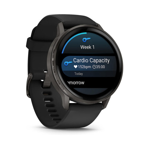 Смарт-часы Garmin Venu 4 (45mm), Black w/ Slate + Black, GPS смарт-годинник (010-03014-00) – Garmin (вид 2)