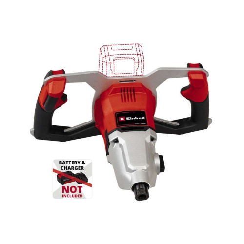 Міксер будівельний Einhell TP-MX 18-2 Li BL - Solo, PXC, 18В, 450/720об/хв, М14, 60Нм (без АКБ та ЗП) (4258770) – Einhell (вид 4)