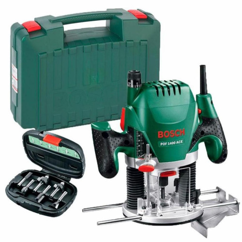 Фрезер Bosch вертикально-фрезерна машина Bosch POF 1400 ACE + набор 6 фре (0.603.26C.801) – BOSCH (вид 1)