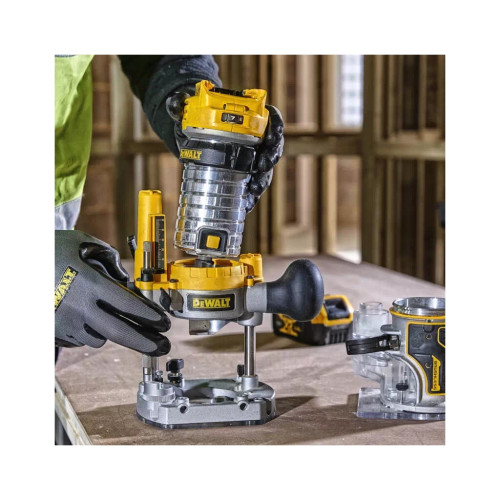Фрезер DeWALT 18В XR Li-lon, безщітковий, 16000-25500 об/хв, цанга 6-8мм, 2x5Ah, TSTAK (DCW604P2) – Dewalt (вид 2)