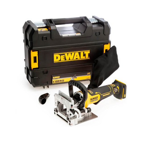Фрезер DeWALT ламельний, XR Li-Ion 18 В, 8000 об/хв, фрези 102 мм, TSTAK (без АКБ та ЗП) (DCW682NT) – Dewalt